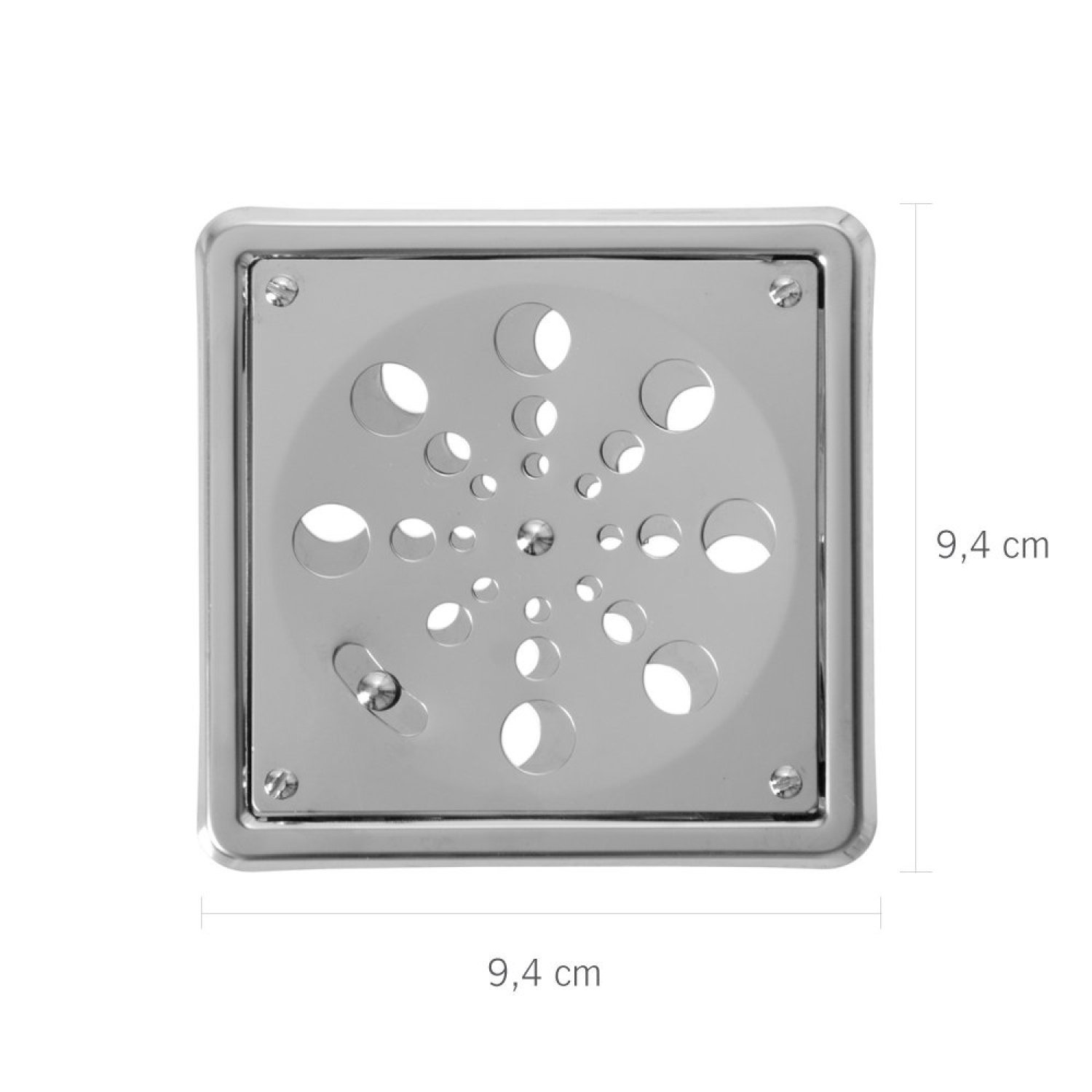 Grelha Quadrada em Aço Inox com Sistema Anti-inseto e com Caixilho 9,4 X 9,4cm Astra - 2