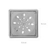 Grelha Quadrada em Aço Inox com Sistema Anti-inseto e com Caixilho 9,4 X 9,4cm Astra - 2
