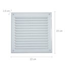 Ver imagem 3 de Grelha para Ventilação Quadrada 22x22cm com Tela Astra