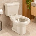 Ver imagem 3 de Kit Bacia para Caixa Acoplada Sabatini Palha - IP5101 - Icasa + Caixa para Bacia Acoplada Sabatini P