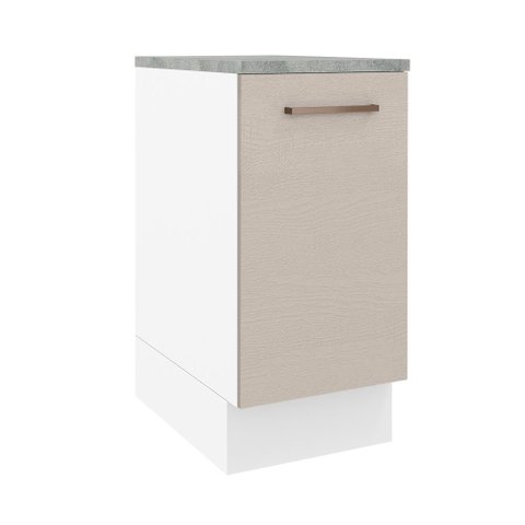 Balcão 40 Cm 1 Porta Branco/crema Agata Madesa