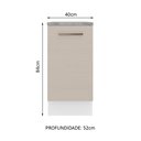 Ver imagem 3 de Balcão 40 Cm 1 Porta Branco/crema Agata Madesa