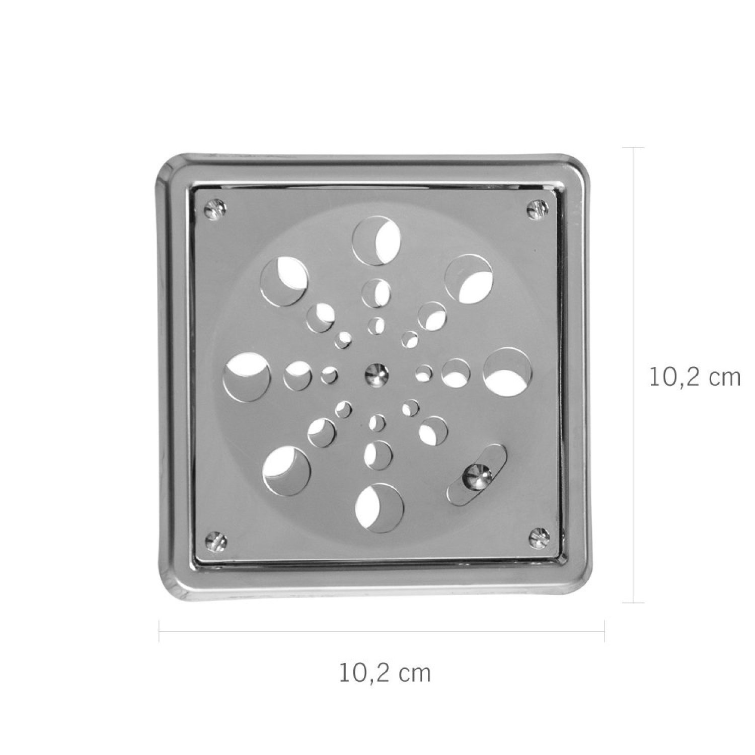 Grelha Quadrada em Aço Inox com Sistema Anti-inseto e com Caixilho 10,2x10,2cm Astra - 2