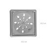 Grelha Quadrada em Aço Inox com Sistema Anti-inseto e com Caixilho 10,2x10,2cm Astra - 2