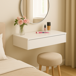 Penteadeira Camarim Suspensa para Quarto Pequeno com 1 Gaveta - 4