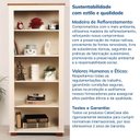 Ver imagem 6 de Estante de Livros Pés em Madeira Maciça 4 Prateleiras 78cmx178,2cm Ananda CabeCasa MadeiraOriginals