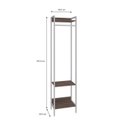 Ver imagem 4 de Estante Closet Arara 187x45cm 3 Prateleiras Active Yescasa Marrom/Nogal/Branca