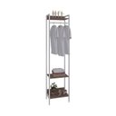 Ver imagem 2 de Estante Closet Arara 187x45cm 3 Prateleiras Active Yescasa Marrom/Nogal/Branca