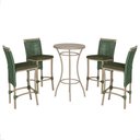 Ver imagem 1 de Mesa Bistro e 4 Banquetas Roma Fendi Corda Náutica 13 Trama Original