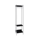 Ver imagem 3 de Estante Closet Arara 187x45cm 3 Prateleiras Active Yescasa Preto/Ônix/Branca