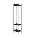 Ver imagem 6 de Estante Closet Arara 187x45cm 3 Prateleiras Active Yescasa Preto/Ônix/Branca