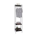 Ver imagem 2 de Estante Closet Arara 187x45cm 3 Prateleiras Active Yescasa Preto/Ônix/Branca
