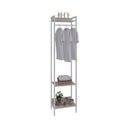Ver imagem 2 de Estante Closet Arara 187x45cm 3 Prateleiras Active Yescasa Branco/Snow