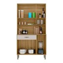 Ver imagem 2 de Armário de Cozinha Compacta 6 Portas e 1 Gaveta 90cm Baco Freijó-soft - Pallazio