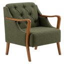 Ver imagem 1 de Poltrona Decorativa Capitone Siena Pes Madeira Linho Color Trend Tca 307 Moll