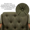 Ver imagem 6 de Poltrona Decorativa Capitone Siena Pes Madeira Linho Color Trend Tca 307 Moll