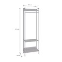 Ver imagem 4 de Estante Closet Arara 187x60cm 3 Prateleiras Active Yescasa Branco/Chess