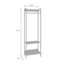 Ver imagem 4 de Estante Closet Arara 187x60cm 3 Prateleiras Active Yescasa
