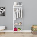 Ver imagem 1 de Estante Closet Arara 187x60cm 3 Prateleiras Active Yescasa Branco/Chess