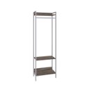 Ver imagem 3 de Estante Closet Arara 187x60cm 3 Prateleiras Active Yescasa Marrom/Carvalho Dark/Branca