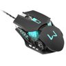 Mouse Gamer Warrior Keon 3200Dpi Preto E Azul Com Fio - 3