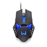 Mouse Gamer Warrior Keon 3200Dpi Preto E Azul Com Fio - 4