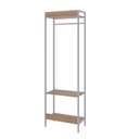 Ver imagem 6 de Estante Closet Arara 187x60cm 3 Prateleiras Active Yescasa Marrom/Lâmina Mel/Branca