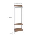 Ver imagem 4 de Estante Closet Arara 187x60cm 3 Prateleiras Active Yescasa
