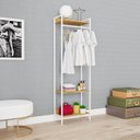 Ver imagem 7 de Estante Closet Arara 187x60cm 3 Prateleiras Active Yescasa Marrom/Lâmina Mel/Branca