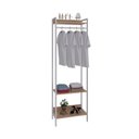 Ver imagem 2 de Estante Closet Arara 187x60cm 3 Prateleiras Active Yescasa Marrom/Lâmina Mel/Branca