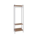 Ver imagem 3 de Estante Closet Arara 187x60cm 3 Prateleiras Active Yescasa Marrom/Lâmina Mel/Branca