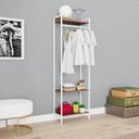 Ver imagem 7 de Estante Closet Arara 187x60cm 3 Prateleiras Active Yescasa Marrom/Nogal/Branca