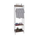 Ver imagem 2 de Estante Closet Arara 187x60cm 3 Prateleiras Active Yescasa Marrom/Nogal/Branca