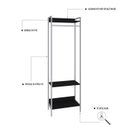 Ver imagem 5 de Estante Closet Arara 187x60cm 3 Prateleiras Active Yescasa