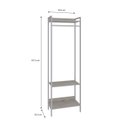Ver imagem 4 de Estante Closet Arara 187x60cm 3 Prateleiras Active Yescasa Branco/Snow