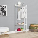 Ver imagem 7 de Estante Closet Arara 187x80cm 3 Prateleiras Active Yescasa Branco/Chess