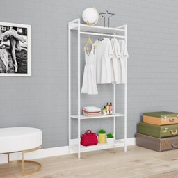 Estante Closet Arara 187x80cm 3 Prateleiras Active Yescasa - 7