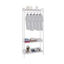 Ver imagem 2 de Estante Closet Arara 187x80cm 3 Prateleiras Active Yescasa Branco/Chess