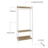 Estante Closet Arara 187x80cm 3 Prateleiras Active Yescasa - 5