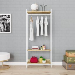 Estante Closet Arara 187x80cm 3 Prateleiras Active Yescasa - 7