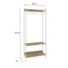 Estante Closet Arara 187x80cm 3 Prateleiras Active Yescasa - 4