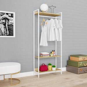 Estante Closet Arara 187x80cm 3 Prateleiras Active Yescasa