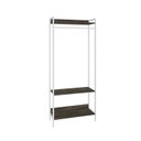 Ver imagem 3 de Estante Closet Arara 187x80cm 3 Prateleiras Active Yescasa Marrom/Carvalho Dark/Branca