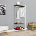 Ver imagem 7 de Estante Closet Arara 187x80cm 3 Prateleiras Active Yescasa