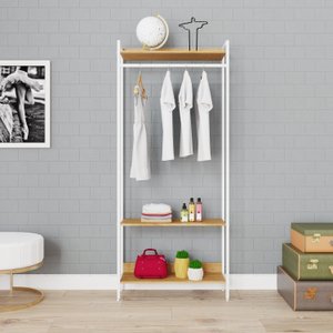 Estante Closet Arara 187x80cm 3 Prateleiras Active Yescasa