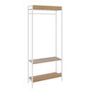 Ver imagem 6 de Estante Closet Arara 187x80cm 3 Prateleiras Active Yescasa Marrom/Lâmina Mel/Branca