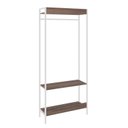Ver imagem 6 de Estante Closet Arara 187x80cm 3 Prateleiras Active Yescasa Marrom/Nogal/Branca