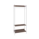 Ver imagem 3 de Estante Closet Arara 187x80cm 3 Prateleiras Active Yescasa Marrom/Nogal/Branca