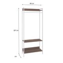 Ver imagem 4 de Estante Closet Arara 187x80cm 3 Prateleiras Active Yescasa Marrom/Nogal/Branca