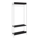 Ver imagem 6 de Estante Closet Arara 187x80cm 3 Prateleiras Active Yescasa Preto/Ônix/Branca